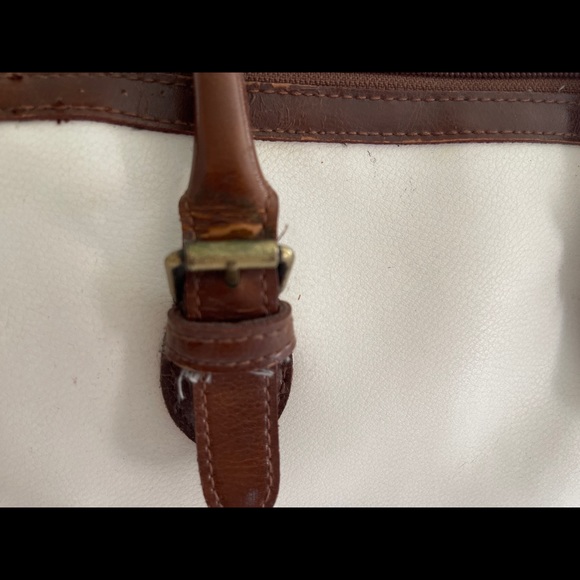 Liz Claiborne Vintage Leather Satchel Purse - Picture 4 of 9